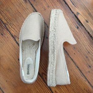 Soludos Canvas Platform Smoking Slipper